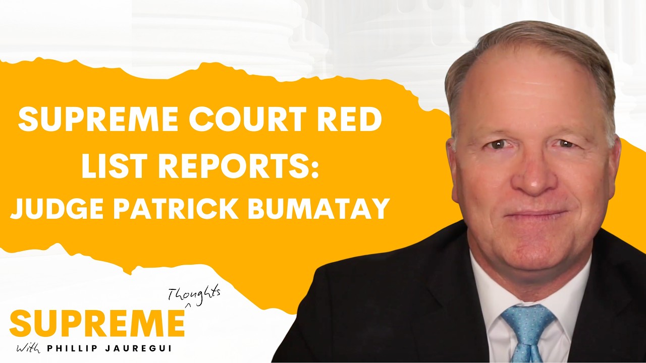 Supreme Court Red List Reports Judge Patrick Bumatay